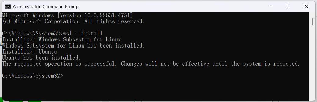 วิธีเปิดใช้งาน WSL2 (Windows Subsystem for Linux version 2) บน Windows 11 Home